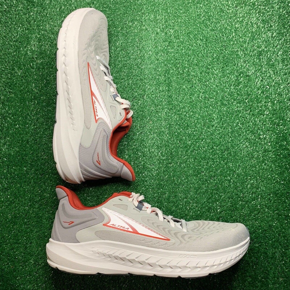 Altra Torin 7 Men's Size 12 ‘Gray/Red’ Footshaped Running Shoes AL0A82C4264